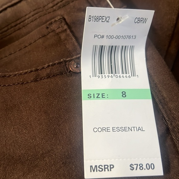 Democracy “Ab Solutions” Brown Ankle Length Pant Size 8P - Picture 14 of 14